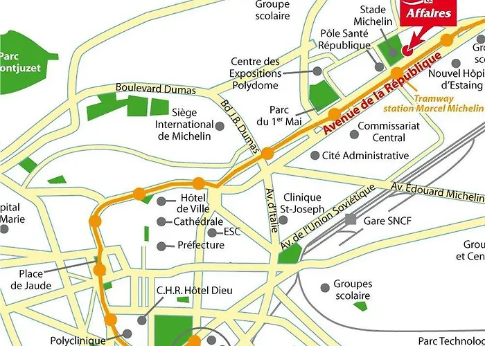 Aparthotel Sejours & Affaires Ferrand Park Republique 2*